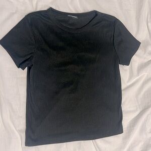 Black Short Sleeve Top